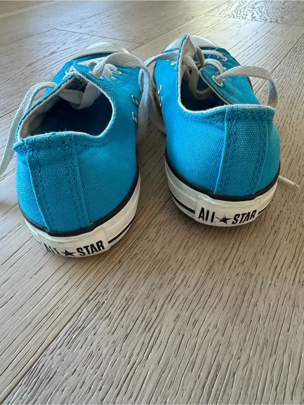 Converse Kids Low-Top Canvas Sneakers in Turquoise Blue